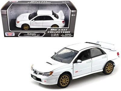 Coche modelo Subaru Impreza WRX STi blanco 1/24 diecast de Motormax Foto 1 de 3