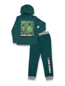 Minecraft Boys Hooded Jogging Set 4 - Picture 1 of 1