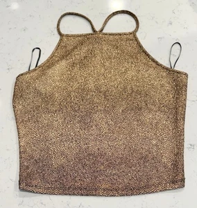 Ragstock Gold Crop Top Größe L - Bild 1 von 6