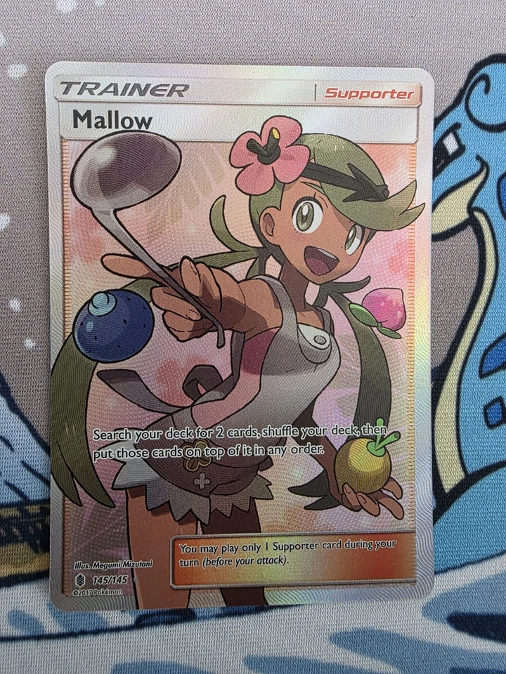 Mallow Full Art 145/145 Pokemon Sun Moon Guardians Rising Holo - Image 1 of 2