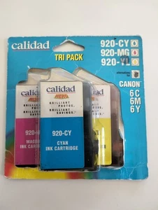 CALIDAD TRI PACK PRINTER INK 920-CTP FOR CANON 6C 6M 6Y Cyan Magenta Yellow - Picture 1 of 5