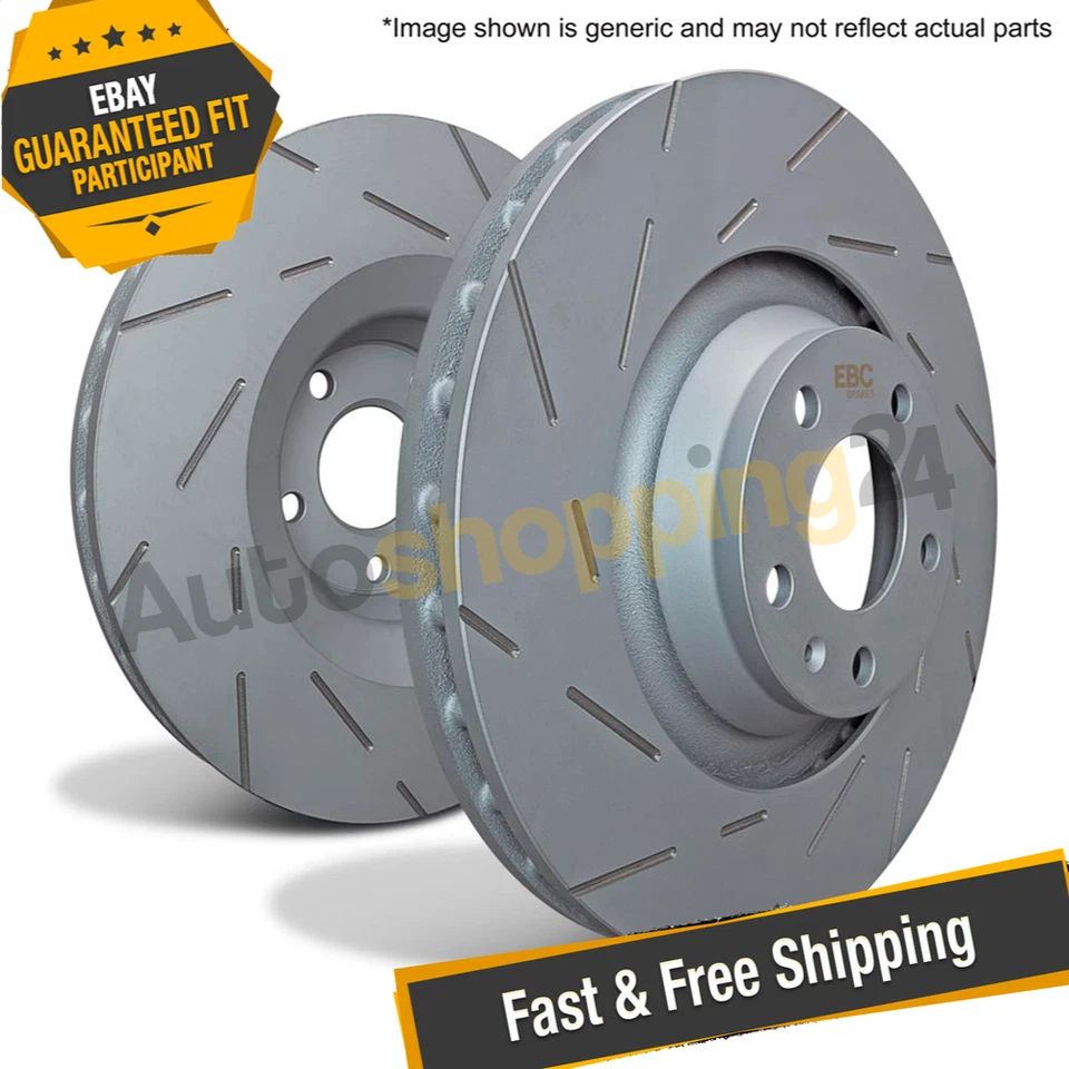 Rotores de freno delanteros EBC USR7392 Sport ranurados de 1 pieza para 06-15 Mazda MX-5 Miata Foto 1 de 4