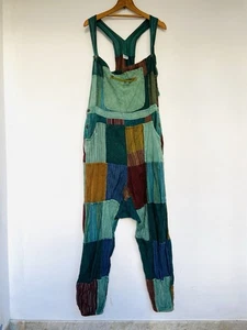 SZASHA CREATIONS 100% Cotton Nepalese Playsuit / Jumpsuit Boho / Festival XL 10 - Picture 1 of 11