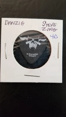 DANZIG / STEVE ZING - ORIGINAL TOUR CONCERT GUITAR PICK - Image 1 of 2