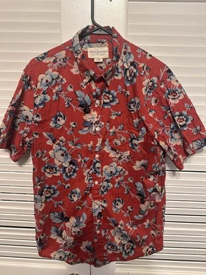 Camisa Polo Ralph Lauren Para Hombre Mediana Floral Hawaiana Manga Corta Denim y Suministro Foto 1 de 4