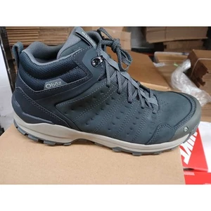 NWT Oboz Men's Sypes Mid Leather B-Dry Waterproof Hiking Shoe, Lava Rock-S 10.5 - Picture 1 of 5