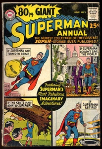 80 PAGE GIANT 1 SUPERMAN Annual 1964 Imaginary Stories DC Silver Age - Picture 1 of 1