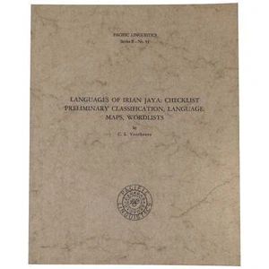 C L Voorhoeve / Languages of Irian Jaya Checklist Preliminary Classification 1st - Imagen 1 de 1