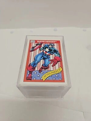 Juego base completo de cartas coleccionables Marvel Universe Series 1 1990, #1-162 (B2) Foto 1 de 4