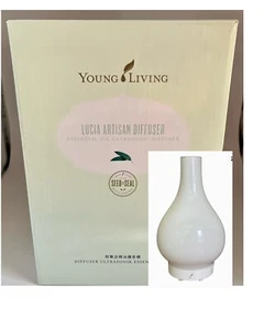NIB Young Living Lucia Artisan Glass Diffuser, New Multiple Settings And Colors - Picture 1 of 5