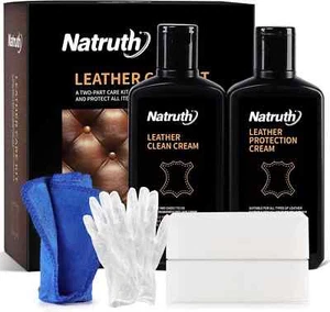 NATRUTH Leather Care Kit with Sponges, 280ml Leather Cleaner and 280ml Leather - Picture 1 of 5