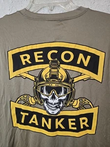 US Army Recon Tanker Blackhawk Troop Goon Squad Insignia Military T-Shirt Size M - Picture 1 of 9