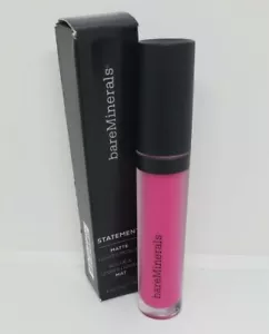 Nuevo en caja bareMinerals GEN DESNUDO MATE color de labios líquido en tamaño completo desvergonzado - Imagen 1 de 2