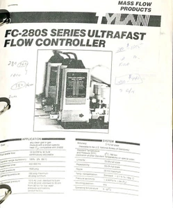 Tylan Mass Flow Products FC-280S Ultrafast Flow Controller Manual - Picture 1 of 1