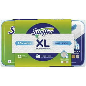 Swiffer Sweeper XL Wet Pad Refills, Open Window Fresh, 12 Ct (Pack of 2)