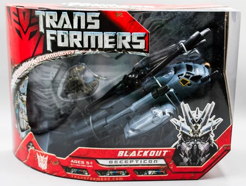 NEW Hasbro Transformers 2007 Movie Voyager Class Blackout Cover