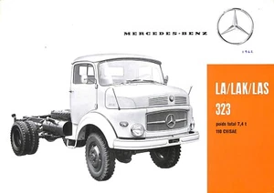 MERCEDES-BENZ / FICHE INFORMATION / CAMION LA / LAK / LAS 323 de 1962 - Picture 1 of 2