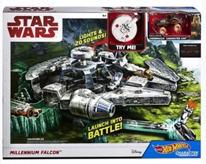 Mattel Star Wars Ep 8 Charater Millennium Falcon Playset - Hot Wheels Episode - Picture 1 of 7