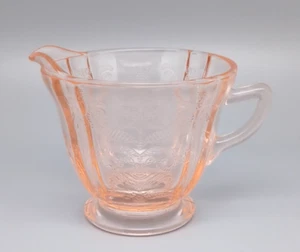 VTG Madrid Depression Pink Federal Glass Creamer 1930's Apricot EAPG - Picture 1 of 7