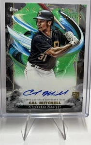 Cal Mitchell 2023 Topps Inception RC Autographs Green CARD #D97/125 - Picture 1 of 3
