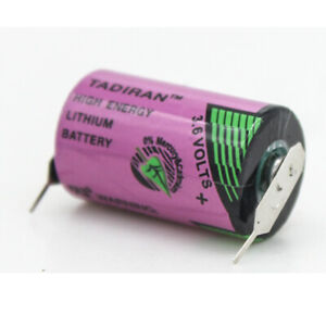for Tadiran TL-5902 3.6V 1/2 AA 1200mAh High Energy Li-ion Battery with 2 Pins