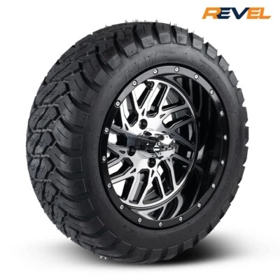 14" Golf Cart Wheels on 23X10R14 Paramount Radial M/T Tires, 23" Tires- Set of 4 Foto 1 de 3