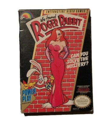 Who Framed Roger Rabbit (Nintendo NES, 1989) CIB with Manual  - Image 1 of 4