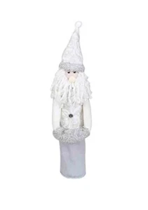 Primeware White Christmas Wine Socks, Santa - Picture 1 of 1