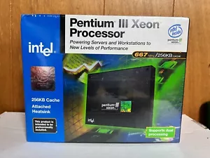 NIB/NOS Intel Pentium III Xeon 667MHz/256KB Cache (BX80526KZ667256SL3ST) - Picture 1 of 2