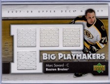 2007-08 Upper Deck Big Playmakers #BPMS Marc Savard 18/50 *S404