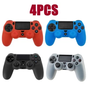 4PCS Gel Anti-slip Silicone Cover Skin Case for Sony PlayStation PS4 Controller - Picture 1 of 10