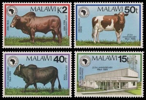 Malawi 1989 - Mi-N.o 533-536 ** - Estampillada sin montar o nunca montada - Bovino/Cattles - Imagen 1 de 1