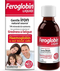 Feroglobin Gentle Iron and Nutrient Liquid, Reduce Tiredness & Fatigue Maintain - Picture 1 of 6