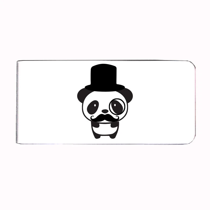 Metal Money Clip Bills Card Metal Holder Clip Rectangle Cool Mustache D2 - Image 1 of 1