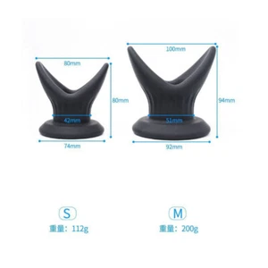 Enchufe de silicona suave en forma de V dilatador del ano expansión de la próstata adulto - Imagen 1 de 5