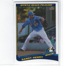 2012 Myrtle Beach Pelicans (Single-A Texas Rangers) Randy Henry