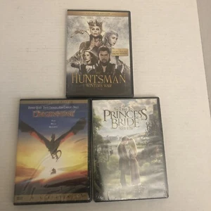 3 DVDs, Dragonheart (1996), The Princess Bride(2015),The Huntsman Winter (2016) - Picture 1 of 8