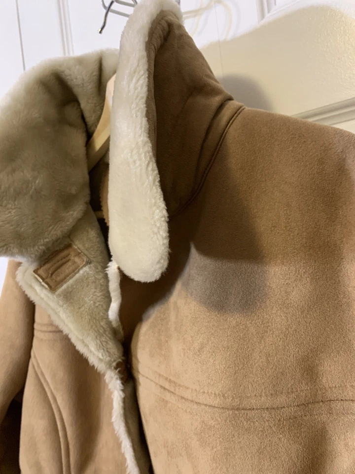 Abrigo Larry Levine Mujer Talla XL Diseño Marrón Suave Invierno Chaqueta Abrigo Foto 1 de 4