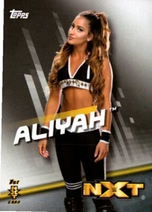 2016 Topps WWE Divas Revolution Wrestling Card #37 Aliyah 1st NXT Rookie RC - Foto 1 di 2