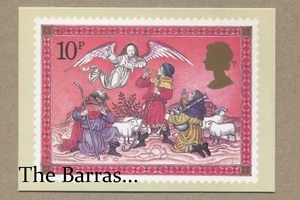 Christmas THE SHEPHERDS, By Artist, Fritz Wegner. UK ROYAL POST, POSTCARD - Picture 1 of 2