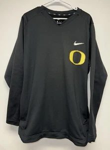 Nike Oregon Ducks Baseball Team Issued Pull Over Shirt Black Men's Size XL Used - Picture 1 of 6