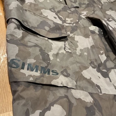 Simms Challenger camo fishing bibs - Image 1 of 4