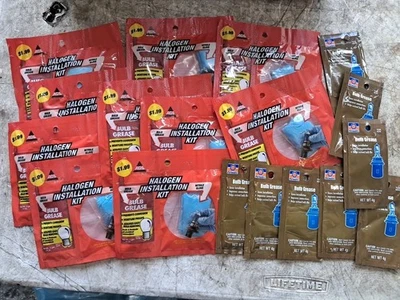 Permatex 4g Bulb Grease X 8 & AGS Light 4g Lube Kit w Gloves X 10 - Image 1 of 4