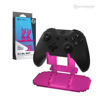 Pixel Art Universal Controller Stand for Xbox - PlayStation - Nintendo - Pink - Image 1 of 4