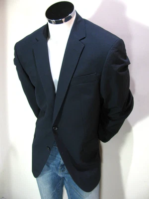 Kenneth Cole Blazer Mens 44R Blue Striped Suit Jacket Single Vent Sport Coat - Image 1 of 4