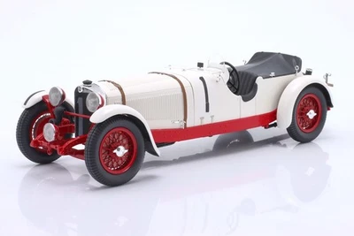 New Spark MERCEDES SSK 7.1L S6 N1 24H 1931 1:18 Model Car WHITE 18S871 KidBX - Image 1 of 4