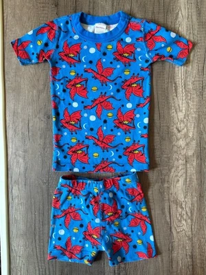 Hanna Andersson Short Sleeve Pajama Set Space Dragons Size 5 - Image 1 of 4