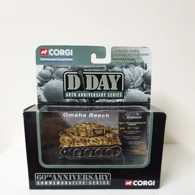 Corgi Showcase DDay 60th Anniversary Omaha Beach Tiger 1 Tank Diecast Model - Image 1 of 4