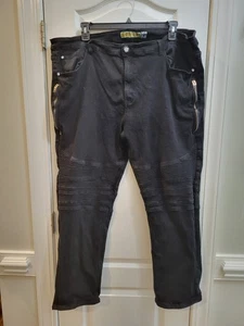 Schwarze Herrenjeans Demolition - Größe 48, Strukturoptik - Bild 1 von 7