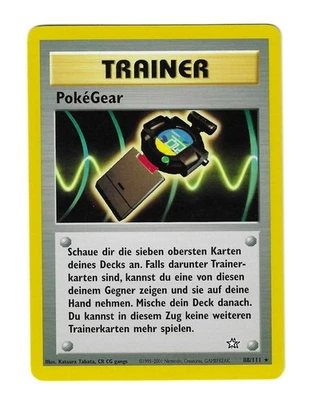 Pokemon Karte PokeGear 88/111 DE Rare Neo Genesis Vintage 2001 NM - Bild 1 von 2